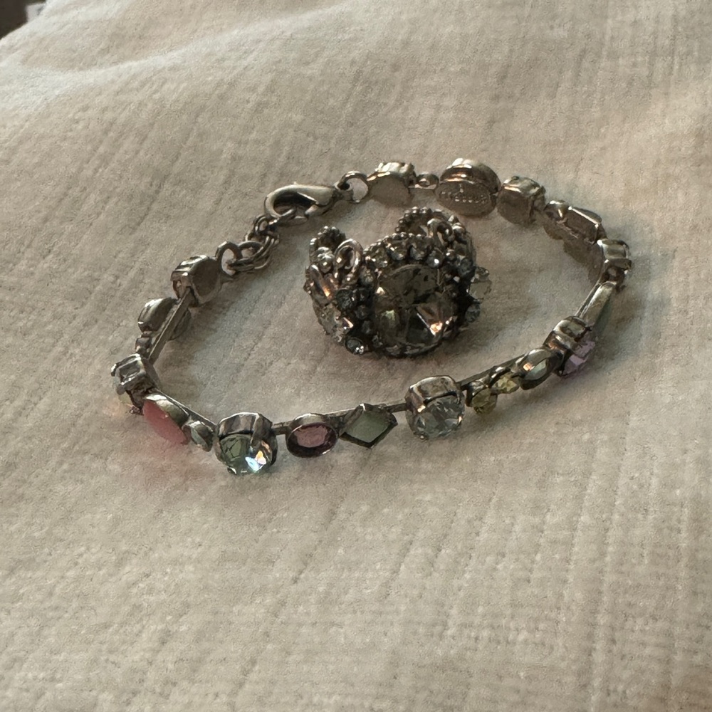 SORELLI CRYSTAL BRACELET AND RING - Picture 4 of 5